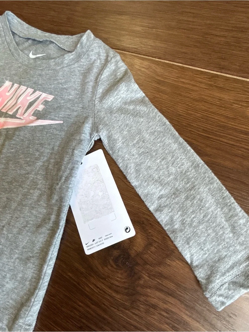 Nike Long Sleeve Top Heather Gray 12m